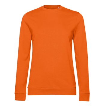 B&amp;C Women's #Set In Sweatshirt Pure Orange
