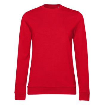 B&amp;C Women's #Set In Sweatshirt Red