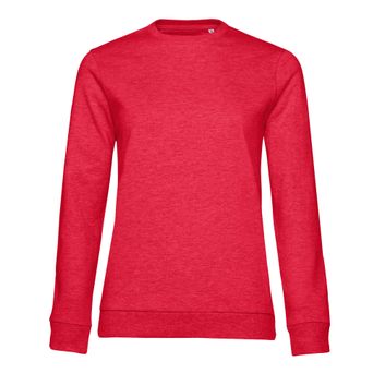 B&amp;C Women's #Set In Sweatshirt Heather Red