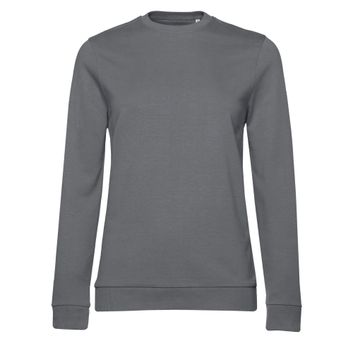 B&amp;C Women's #Set In Sweatshirt Elephant Grey
