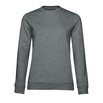 B&amp;C Women's #Set In Sweatshirt Heather Mid Grey