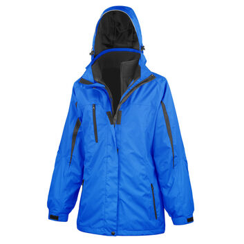Result Women's 3-in-1 Journey Jacket with softshell inner Royal/Black