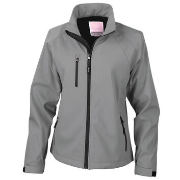 Result Women's Base Layer Softshell Jacket Silver Grey