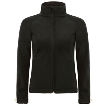 B&amp;C Women's Hooded Softshell Black