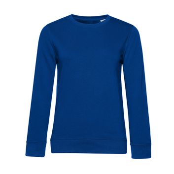 B&amp;C Women's Organic Crew Neck Sweat Royal Blue