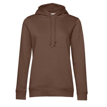 B&amp;C Women's Organic Hooded Sweat Mocha