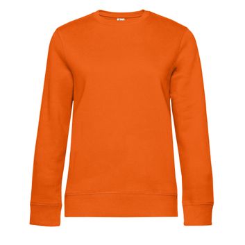 B&amp;C Women's Queen Crew Neck Sweat Pure Orange