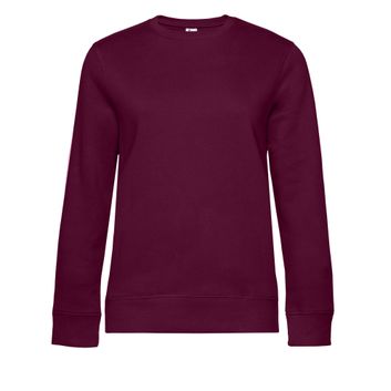 B&amp;C Women's Queen Crew Neck Sweat Dark Cherry