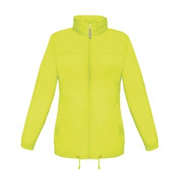 B&amp;C Women's Sirocco Windbreaker Jacket Ultra Yellow