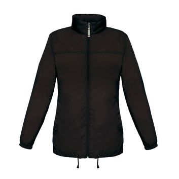 B&amp;C Women's Sirocco Windbreaker Jacket Black