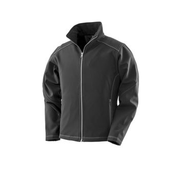 WORK-GUARD by Result Women's Treble Stitch Softshell Black