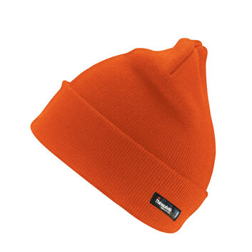 Result Winter Essentials Woolly Ski Hat with 3M Thinsulate Insulation Hi Vis Orange