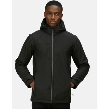 Regatta Men's Erasmus 4-In-1 Softshell Jacket Black/Black