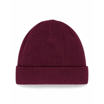 Beechfield  Organic Cotton Beanie Burgundy