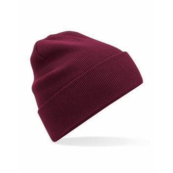 Beechfield  Organic Cotton Original Cuffed Beanie Burgundy