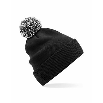 Beechfield  Recycled Snowstar® Beanie Black/White