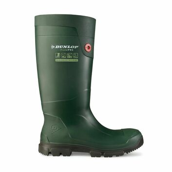 Dunlop Purofort FieldPRO Full Safety Wellington Boot Green/Black