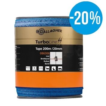 Gallagher TurboLine Tape 20mm Blue 200m