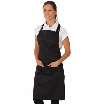 Dennys Bib Pocket Apron Black