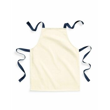 Westford Mill FairTrade Cotton Junior Craft Apron_x000D_ Natural/French Navy