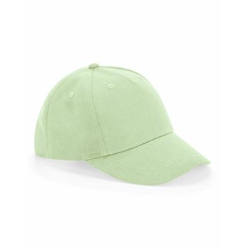 Beechfield  Junior Organic Cotton 5 Panel Cap Pistachio