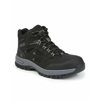 Regatta Safety Footwear Mudstone S1P Safety Hiker Boot Black/Granite