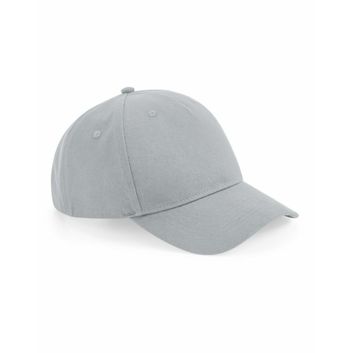 Beechfield  Organic Cotton 5 Panel Cap Light Grey