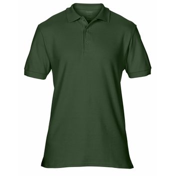 Gildan Premium Cotton® Adult Double Piqué Polo Forest Green