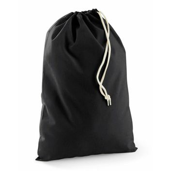 Westford Mill Recycled Cotton Stuff Bag Black