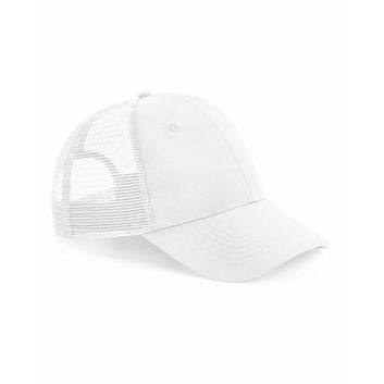 Beechfield  Recycled Urbanwear 6 Panel Snapback Trucker White