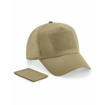Beechfield  Removable Patch 5 Panel Cap Desert Sand