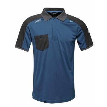 Tactical Threads Offensive Wicking Polo Blue Wing