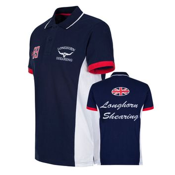Longhorn Shearing Hereford Polo Shirt Navy alternative