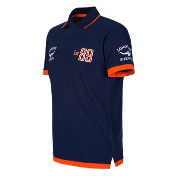 Longhorn Shearing Dexter Anniversary "89" Polo Shirt Navy alternative