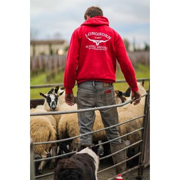 Longhorn Shearing Signature Series Hoodie - Red alternative