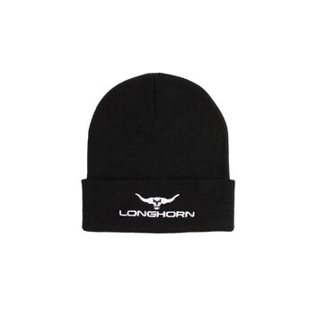 Longhorn Beanie Hat Black