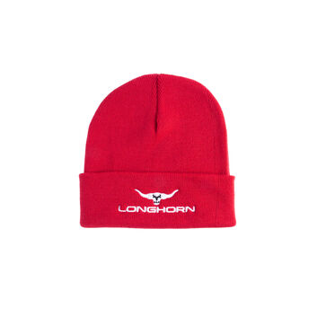 Longhorn Beanie Hat Red