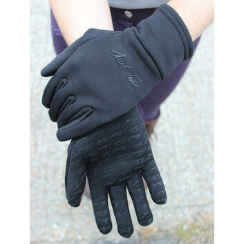 Mark Todd Winter Grip Fleece Gloves Black Child