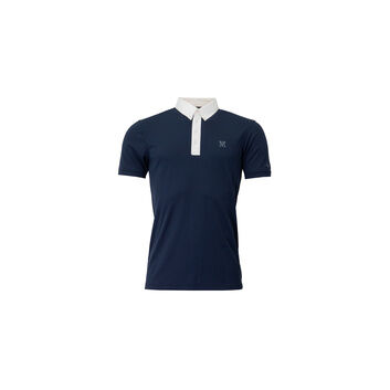 Mark Todd Competition Shirt - Mens (Short Sleeved) Navy/White