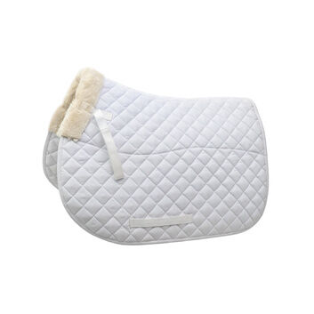 Mark Todd Deluxe Fleece Lined Saddle Pad White/Natural