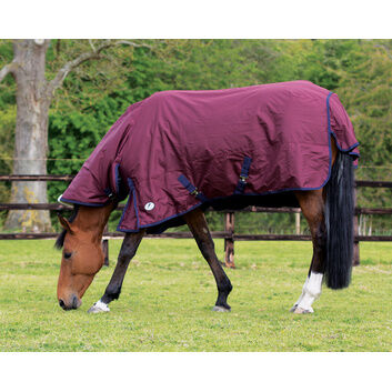 JHL Essential MW Combo Turnout Rug Navy/Burgundy