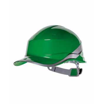 Delta Plus Hi-Vis Baseball Safety Helmet Green