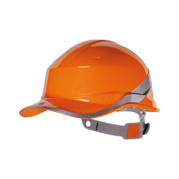 Delta Plus Hi-Vis Baseball Safety Helmet Orange