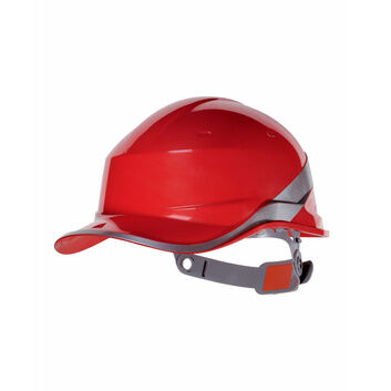 Delta Plus Hi-Vis Baseball Safety Helmet Red