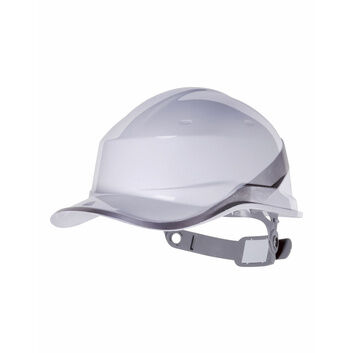 Delta Plus Hi-Vis Baseball Safety Helmet White