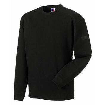 Russell Adults' Heavy Duty Workwear Sweatshirt Black