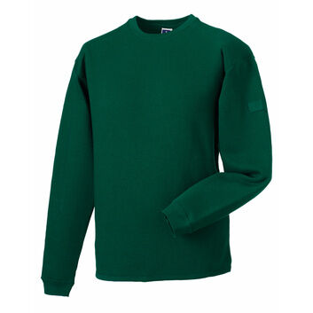 Russell Adults' Heavy Duty Workwear Sweatshirt Bottle Green
