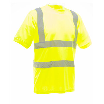 Yoko Hi-Vis Short Sleeve T-Shirt Hi-Vis Yellow