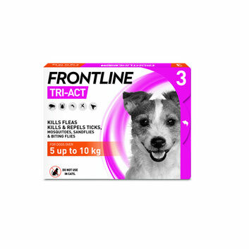 Frontline Tri-Act Flea & Tick Spot On For Dogs 3 Pipettes