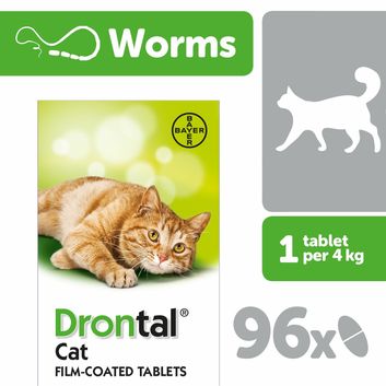 Drontal Cat Film Coated Wormer Tablets